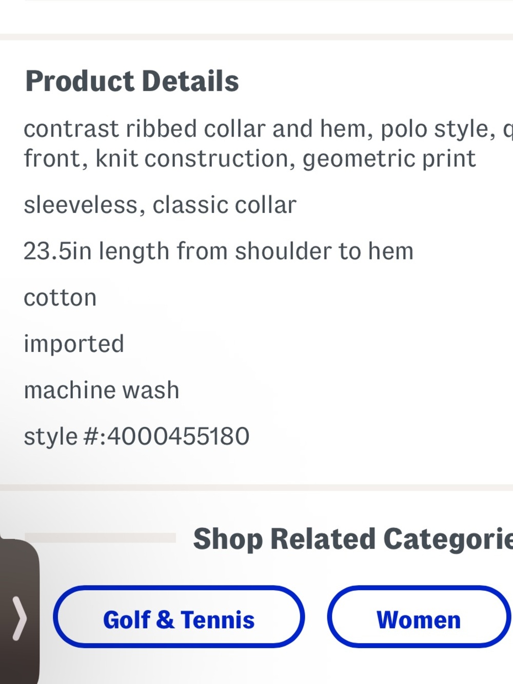NWT women’s Stella Parker Sleeveless Golf Tennis Striped Polo Sz XL $75 - Picture 2 of 3